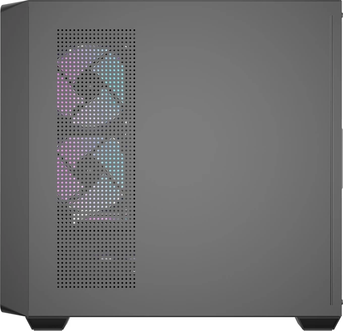 Kasë Darkflash DS900WD me 4 ventilatorë, Midi Tower, xham i fortë, ATX, e zezë