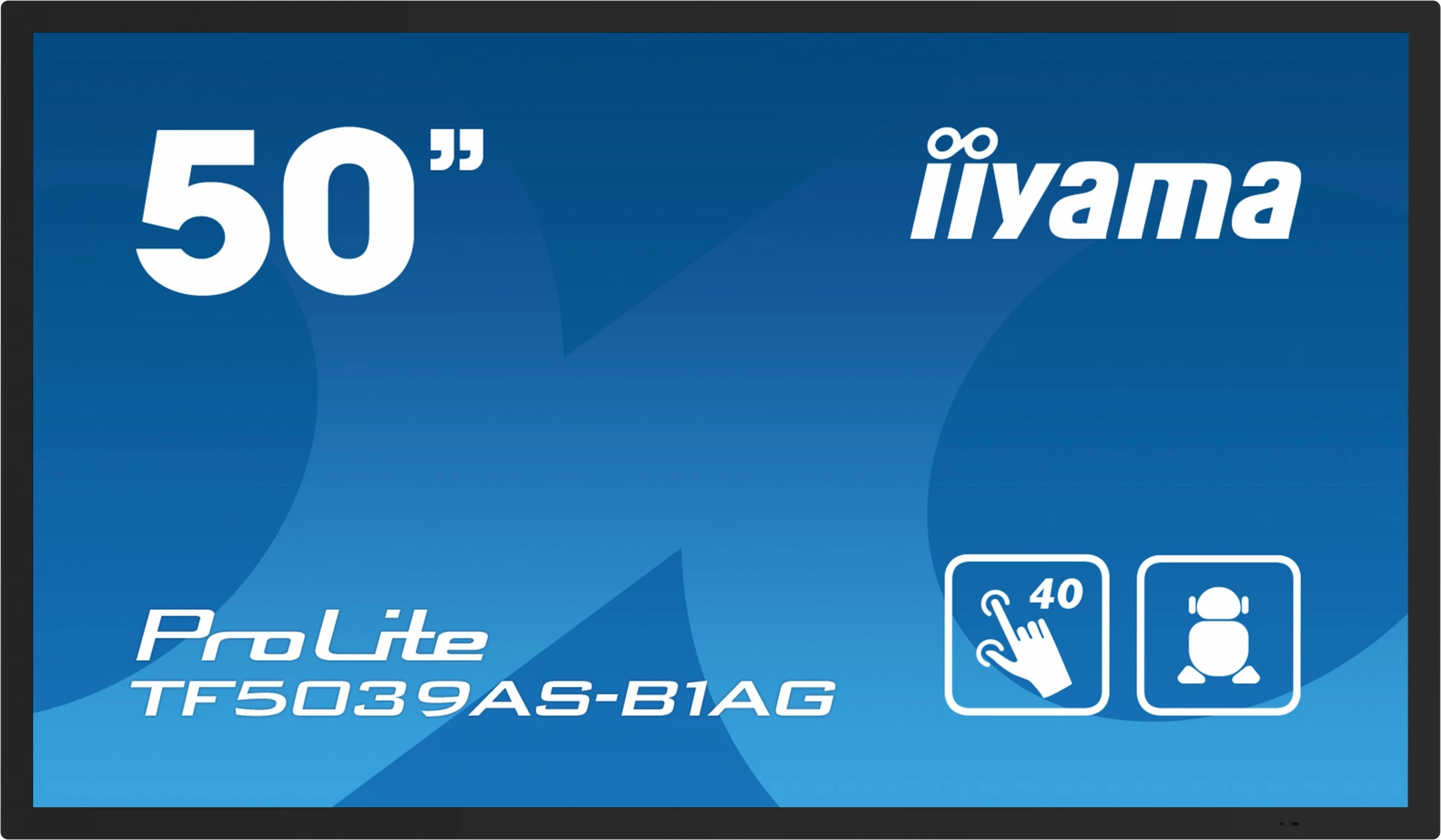 Monitor interaktiv iiyama TF5039AS-B1AG, 49.5", 4K, Android OS