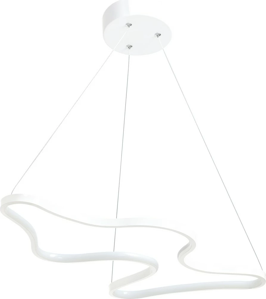 Llambë varëse Opviq, dizajn artistik, trup i bardhë, dritë e bardhë