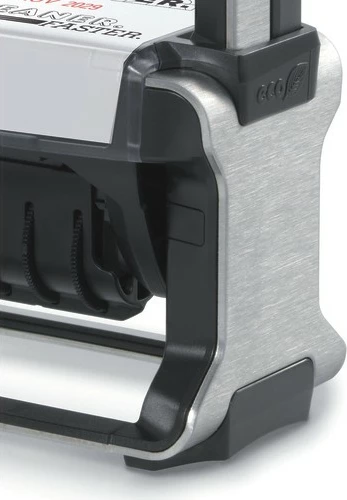 Vulë numerike Trodat 55510, metal, vetë-ngjyrosëse, 10 shifra, e zezë/çelik inox