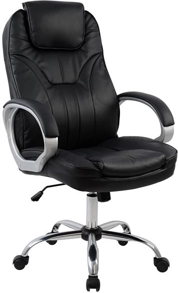 Karrige menaxheri për zyre, bazë kromi, FH1025.01, 65x71x106.5 cm