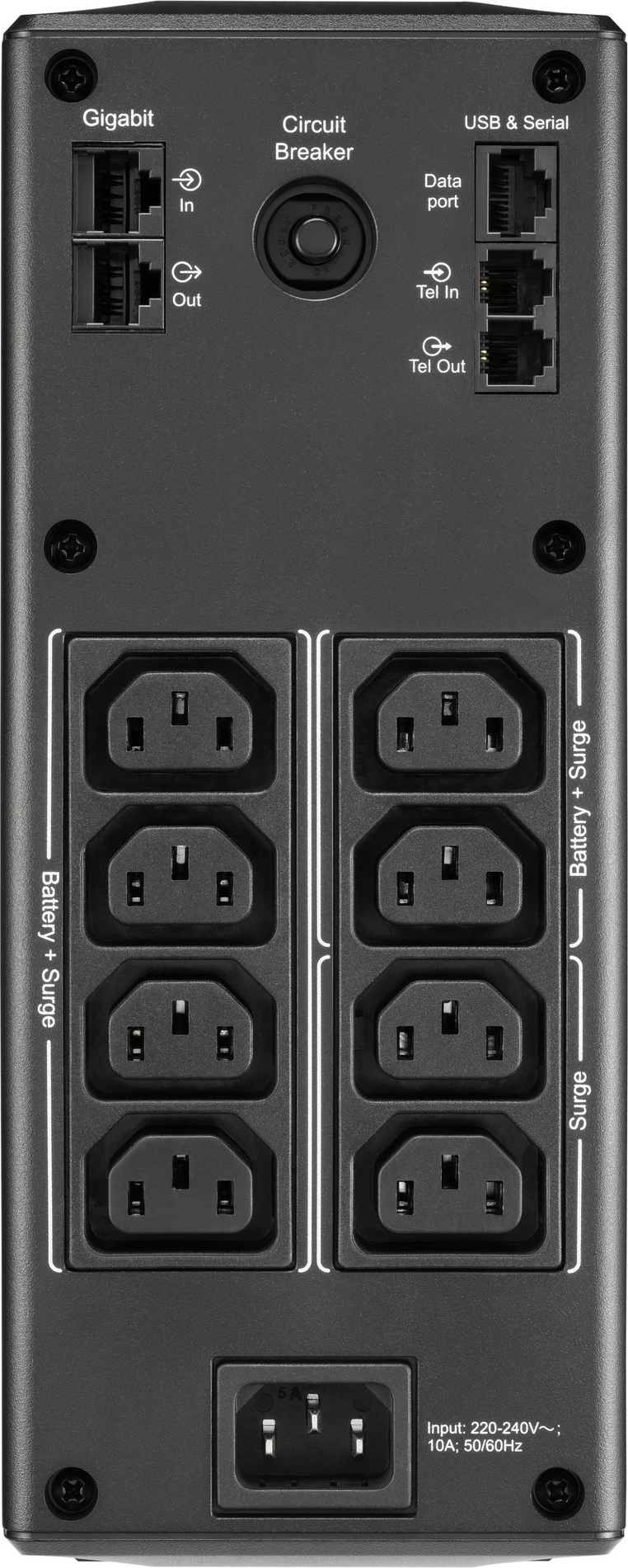 UPS APC BR1600MI, Line-Interactive, 1.6 kVA, 960 W, Sine, 176 V, 294 V