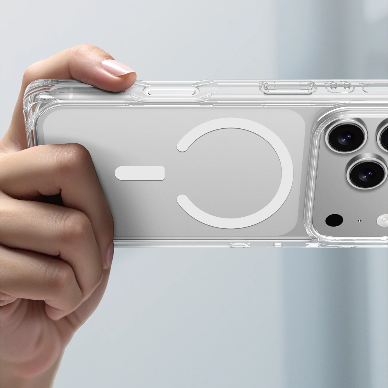 Mbështjellës AmazingThing Omni për iPhone 17 Pro Max, MagSafe, Transparent