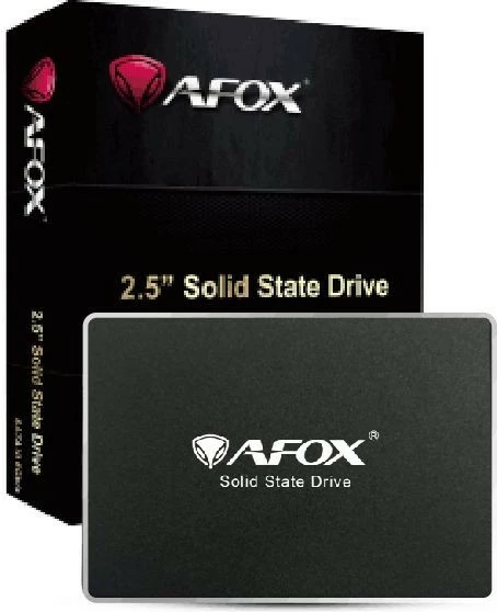 SSD AFOX SD250-512GN, 512GB, 2.5", SATA III, e zezë