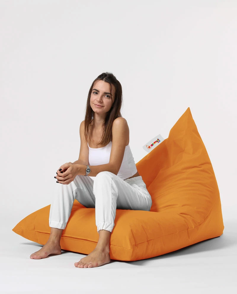 Puf kopshti, ngjyrë portokalli, Pyramid Big Bed, Atelier del Sofa