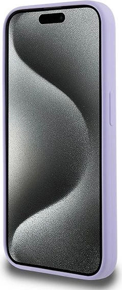 Mbështjellës Karl Lagerfeld Silicone Karl&Choupette Heads Ring MagSafe për iPhone 15 Pro, Violet