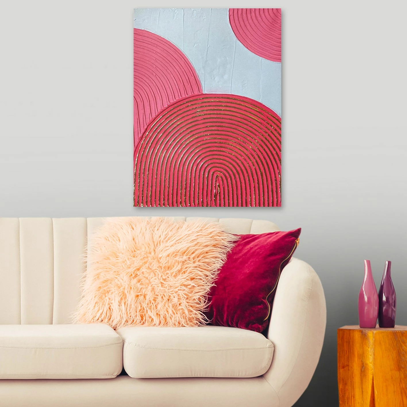 Pikturë dekorative 3D në kanavacë, shumëngjyrëshe, Wallity, RFB21_70100, 70x100cm