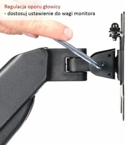 Mbajtëse muri për monitor ART RAMART L-12GW, 13-27 inç, Metal, E zezë