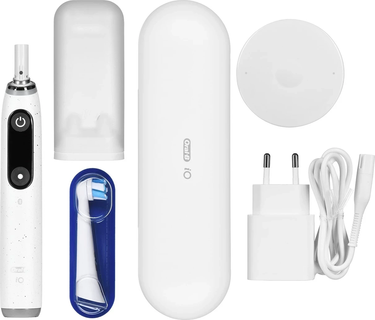 Furçë dhëmbësh elektrike Braun Oral-B iO10 Stardust, e bardhë