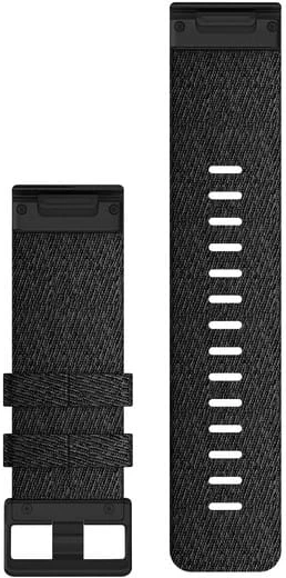 Rrip për smartwatch Garmin QuickFit® 26 Bands Nylon, Black Heathered