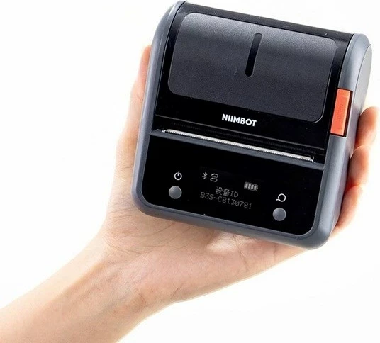 Printer etiketash NiiMbot B3S_P, portativ, 2000 mAh, Gri