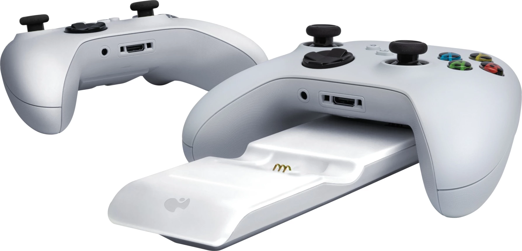 Karikues dual për kontrollera Xbox PDP Metavolt Ultra Slim, i bardhë