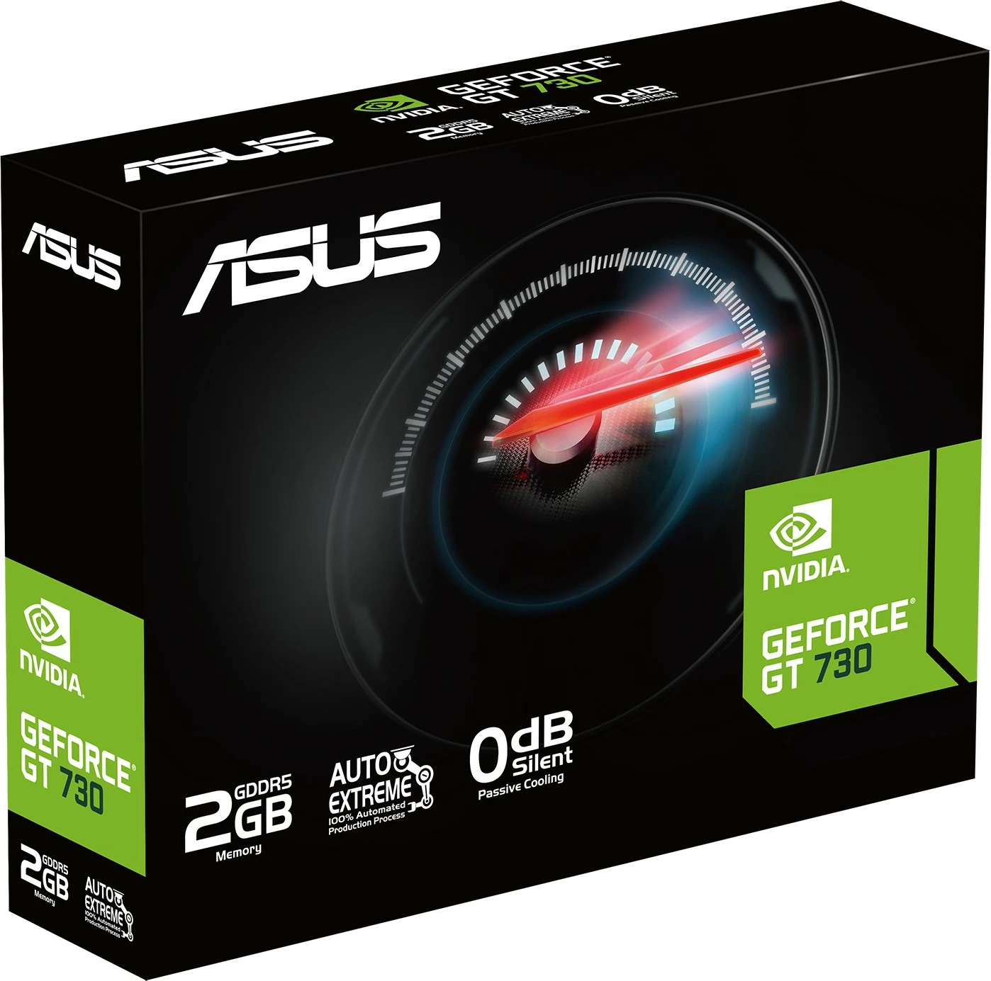 Kartë grafike ASUS GT730-4H-SL-2GD5, GeForce GT 730, 2 GB, GDDR5, PCI Express x1, e zezë, blu