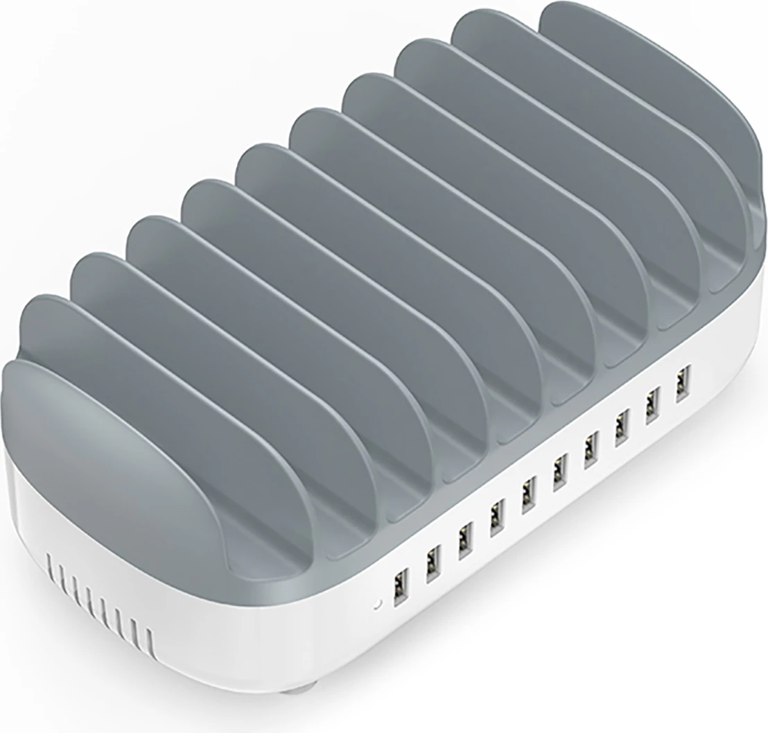 Stacion karikimi Orico DUK-10P-V1, 10x USB-A, 120W, i bardhë