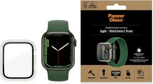 Mbështjellës PanzerGlass për Apple Watch 7/8, 41 mm, transparent
