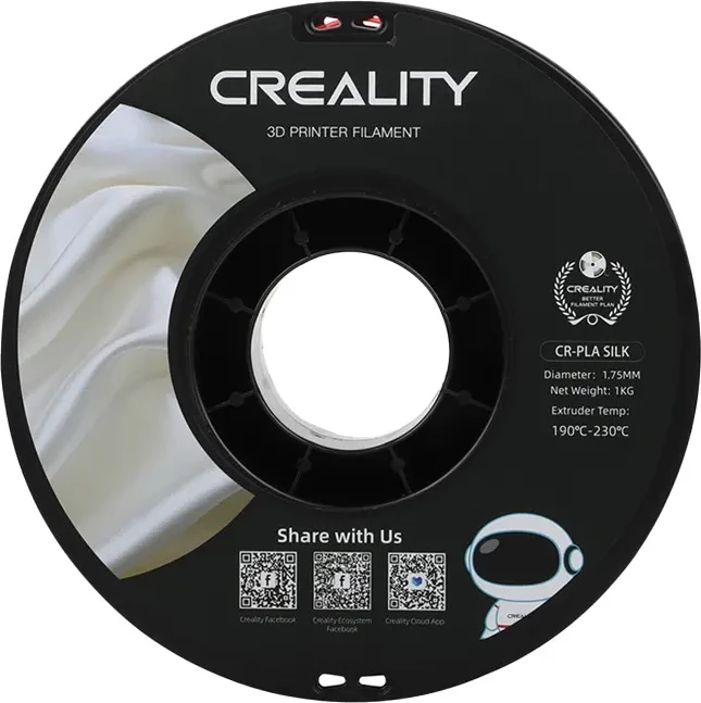 Filament 3D Creality CR-Silk PLA, 1.75mm, 1kg, ari-e-kuqe