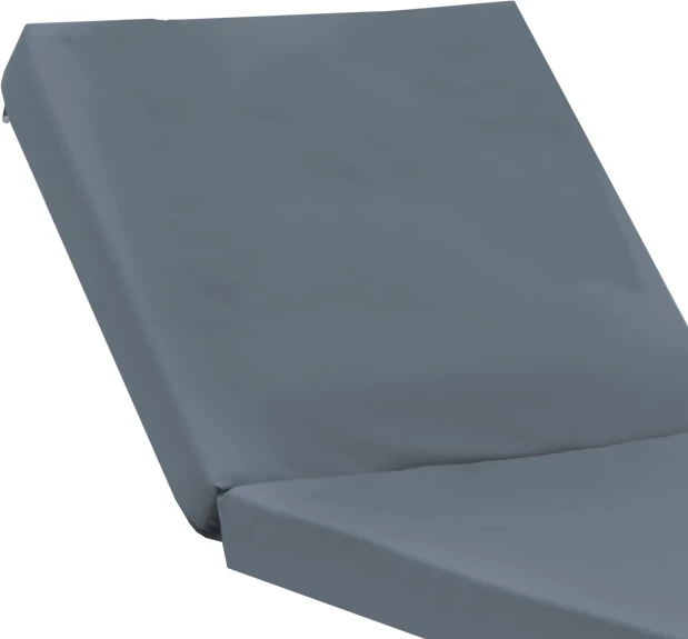 Jastëk për shezlong Sadie, material gri, 65x185x15cm