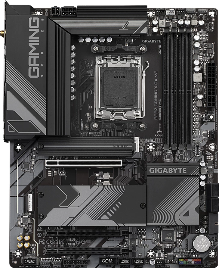 Pllakë amë GIGABYTE B650 Gaming X AX V2, AM5, ATX, DDR5 deri 128GB, Wi‑Fi 6E, 2.5GbE, Retail