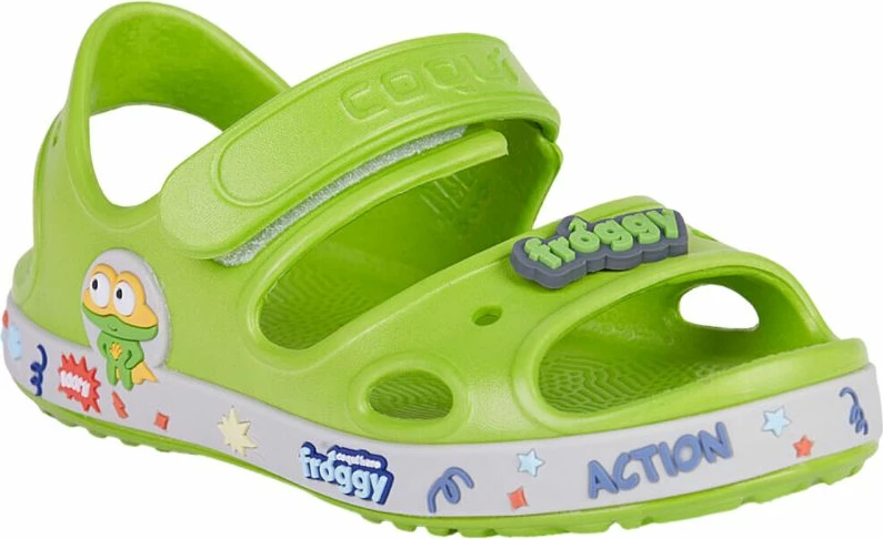Sandale për fëmijë Coqui, të gjelbërta