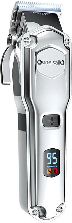 Makinë rroje për kafshë Oneisall RFC-676, metal, me ekran LCD, 2000 mAh, Set me 6 koka