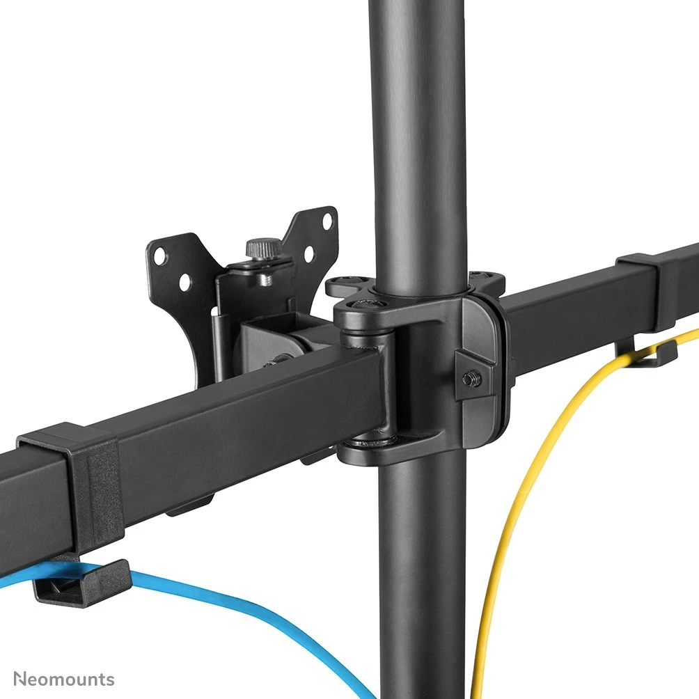 Mbajtës monitori Neomounts FPMA-D550DD3BLACK, për 3 ekrane, 13-27", rregullim lartësie, i zi