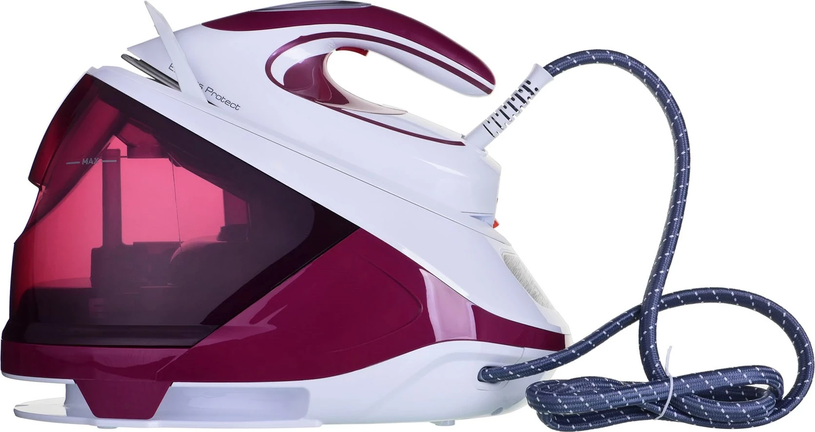 Hekur me stacion avulli Tefal SV9201E0, 2800 W, 1.8 L, Durilium AirGlide Autoclean, Bardhë/Vjollcë
