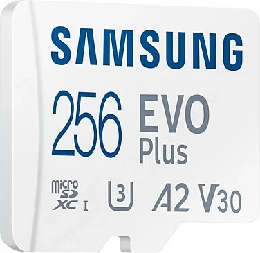 Kartelë memorie Samsung EVO Plus 256 GB MicroSDXC, Bardhë