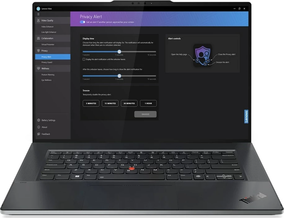 Laptop Lenovo ThinkPad Z16, 16", AMD Ryzen 9 PRO 7940HS, 64 GB RAM, 1 TB SSD, AMD Radeon RX 6550M, Gri