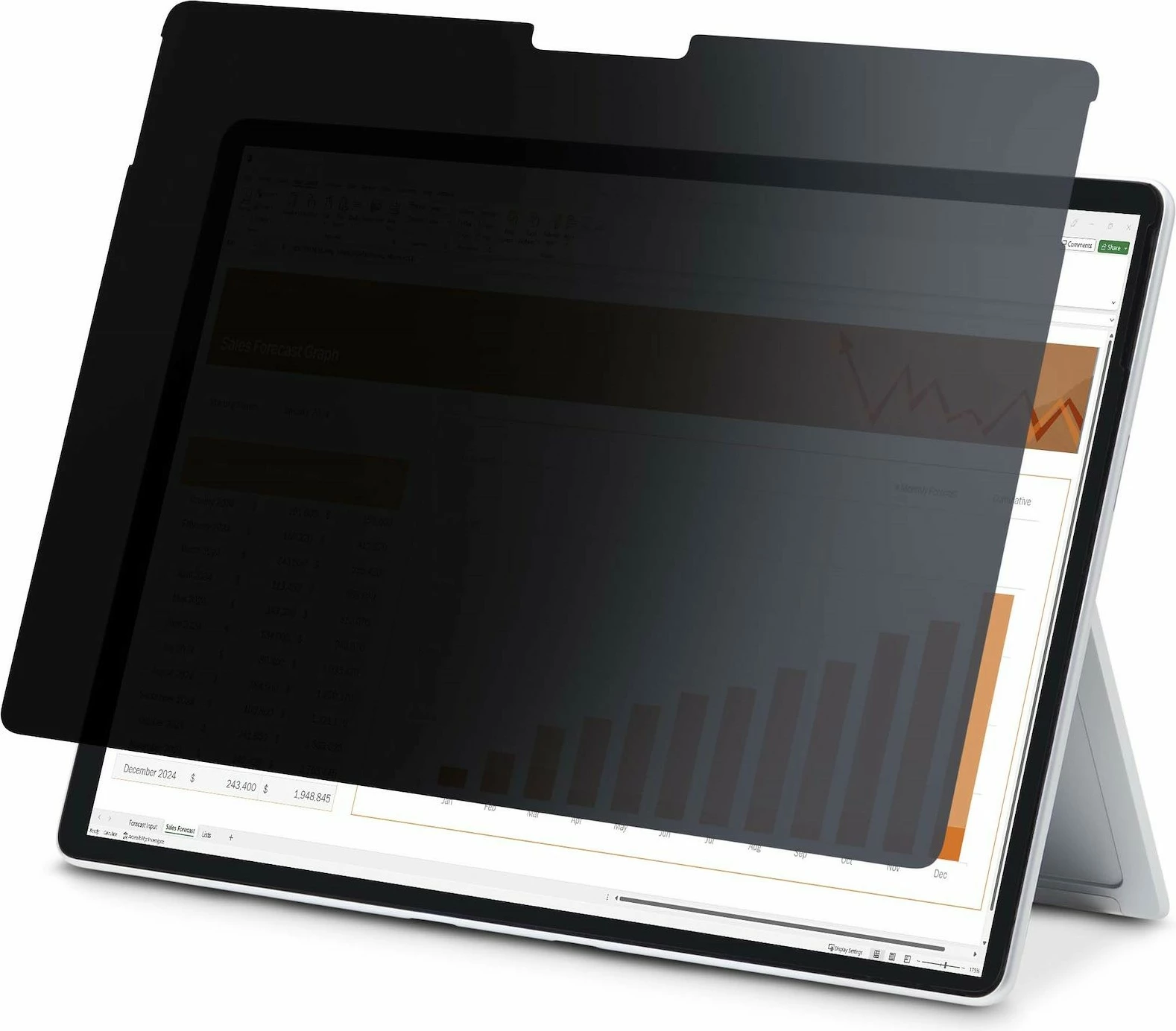 Filtër privatësie StarTech Surface, 3:2, për tablet, i zi/transparente