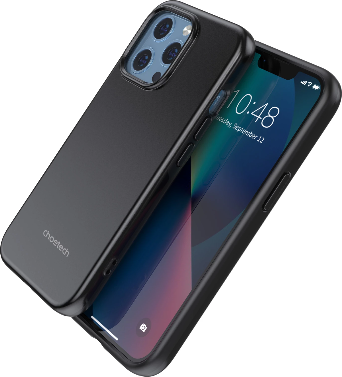 Mbështjellës Choetech PC0114-MFM-BK për iPhone 13 Pro Max, i zi, Made For MagSafe