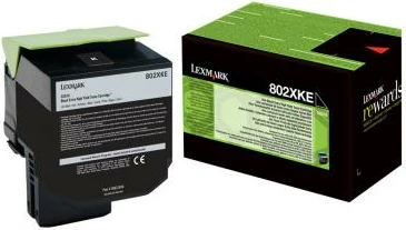 Toner Lexmark 802XKE kapacitet i lartë 5,500–8,800 faqe origjinal Unison e zezë