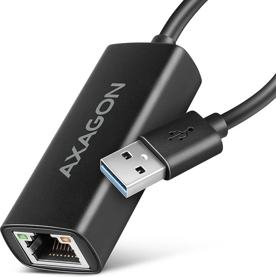 Kartë rrjeti AXAGON ADE-AR, USB-A 3.2 Gen 1, Gigabit Ethernet, e zezë