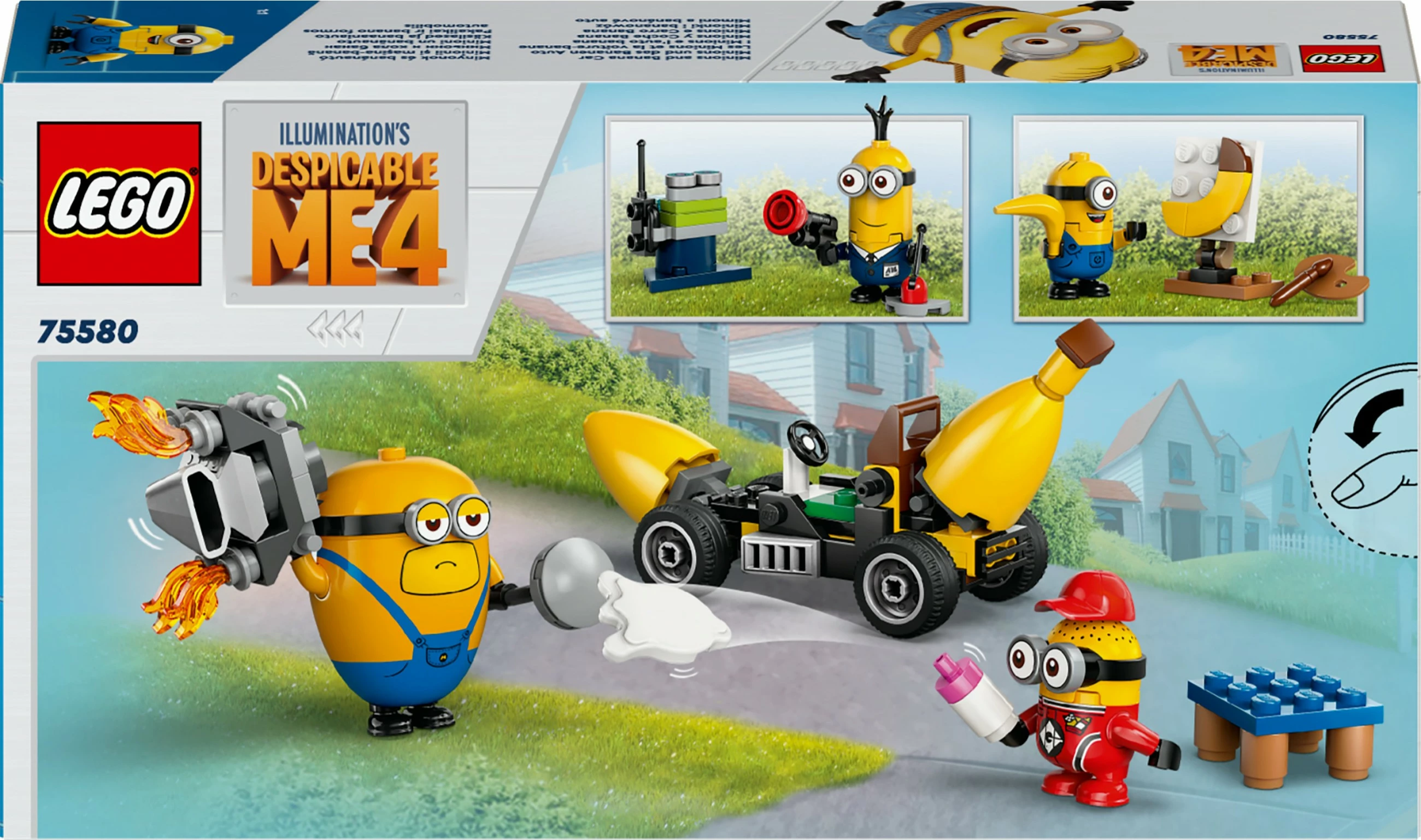 Set ndërtimi LEGO Minions 75580, 136 pjesë, shumëngjyrëshe
