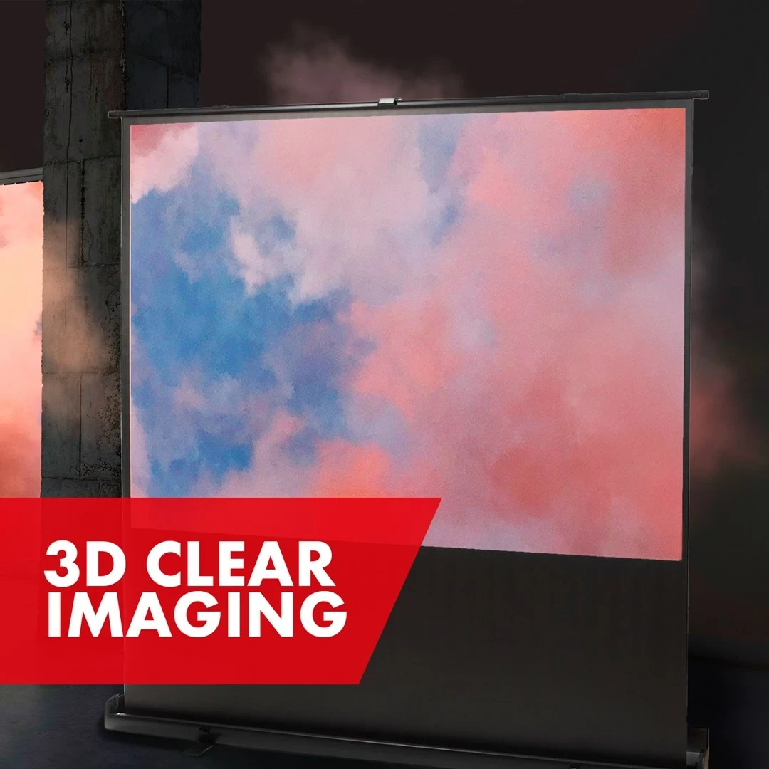 Ekran portativ për projektor Maclean MC-210, 66 inç, 16:9, për dysheme