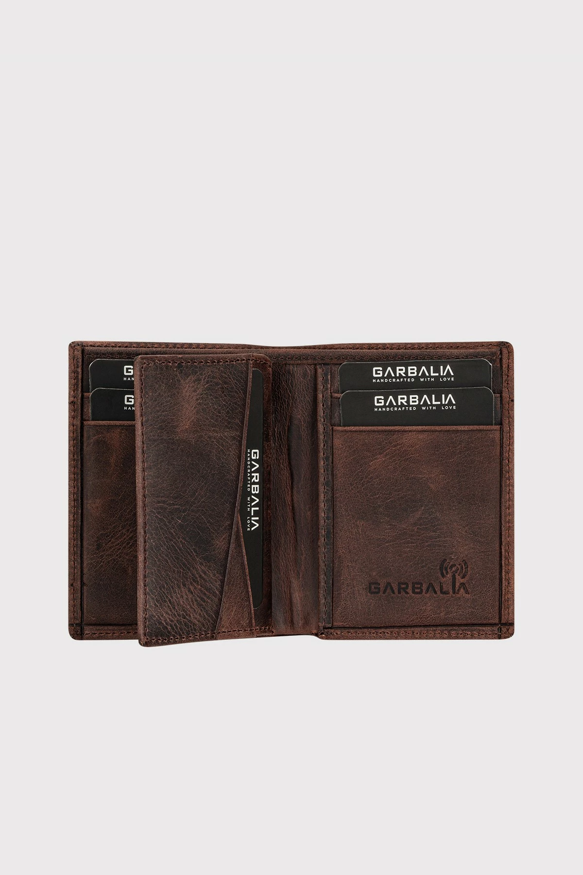 Portofol për burra, lëkurë natyrale, ngjyrë kafe, Zoozie Bags, Franklin Crazy