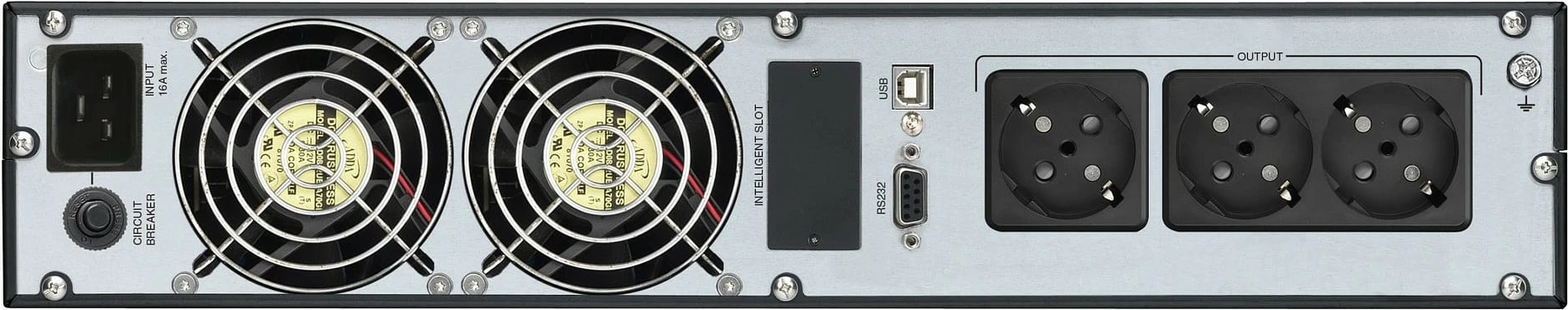 UPS FSP Champ Rack 3K, Double-conversion (Online), 3 kVA, 2700 W, Pure sine