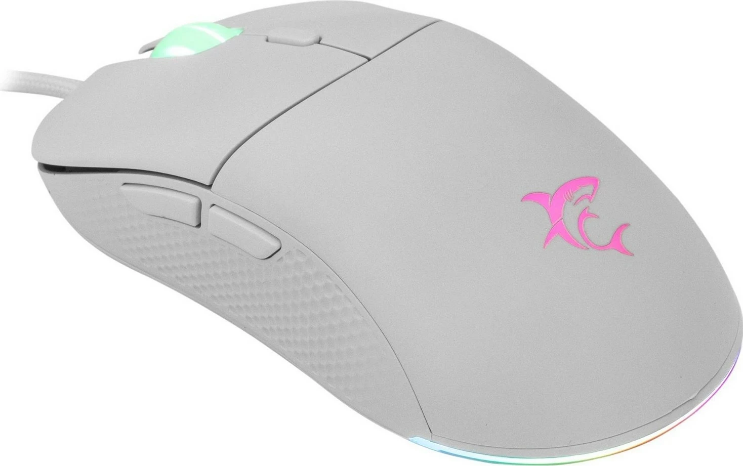 Maus gaming White Shark Bagdemagus GM-5010, 7200 DPI, RGB, i bardhë