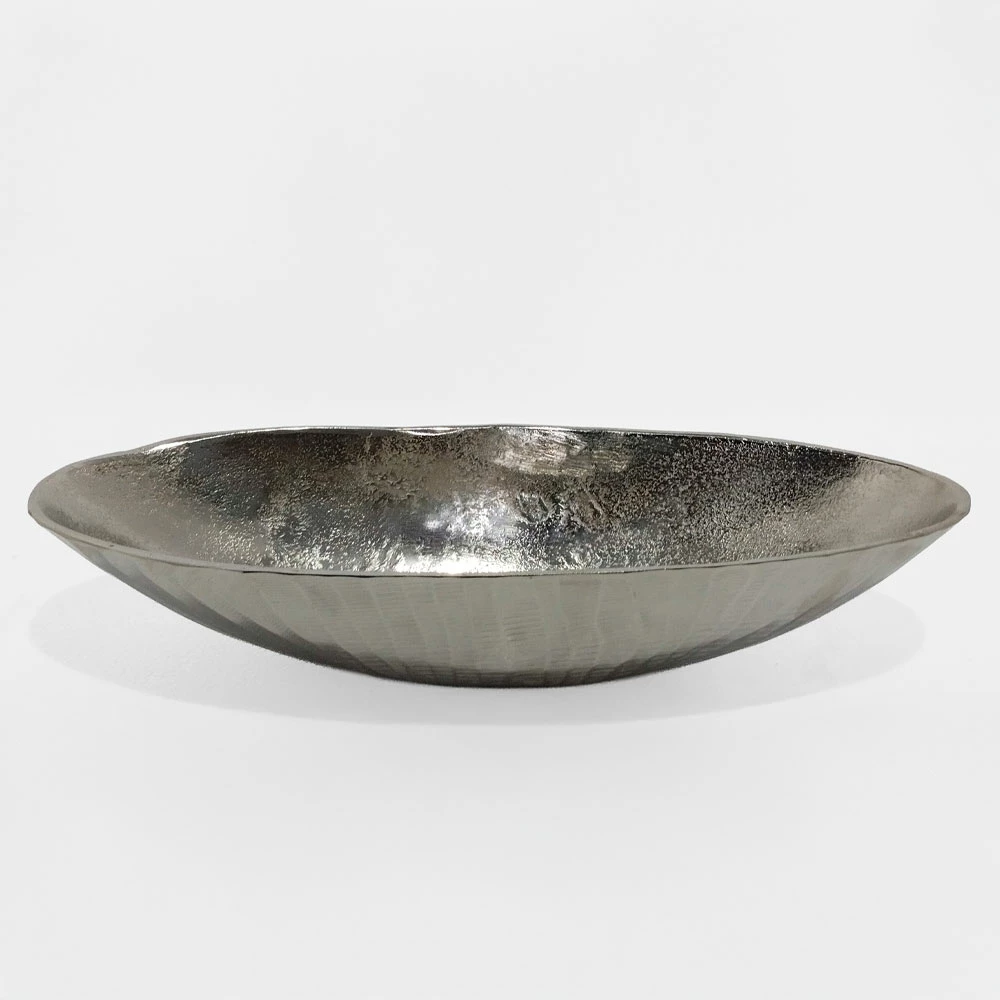 Enë dekorative CIOTO, alumin, argjend, 43x18x9cm