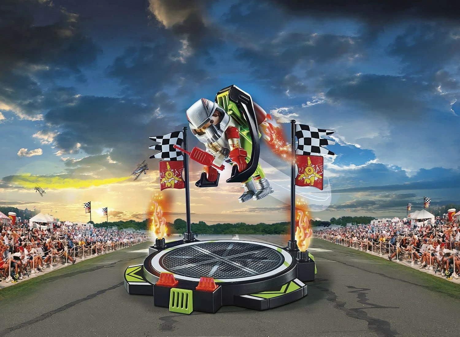 Set lodrash Playmobil Stunt Show Aerial Stunt Show Jetpack 70836, 27 pjesë