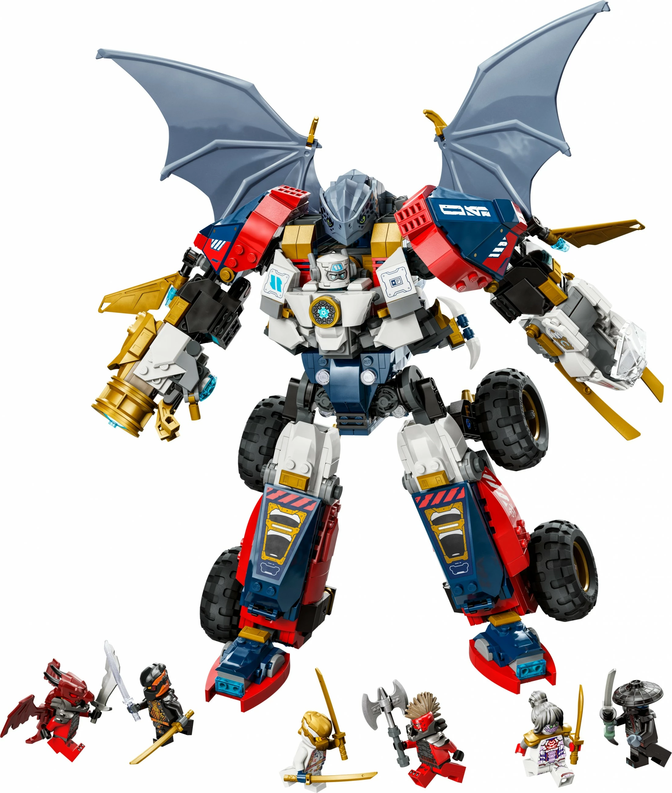 Set ndërtimi LEGO NINJAGO Zane’s Ultra Combiner Mech 71834, 1187 pjesë, shumëngjyrësh