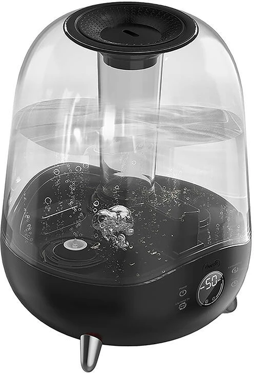 Lagështues ajri ultrasonik Deerma F327W 5L me UV, higrometër, aromaterapi, i zi