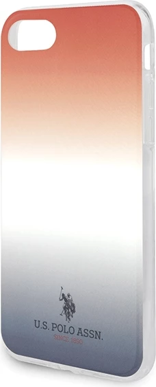 Mbështjellës U.S. Polo Assn. USHCI8TRDGRB për iPhone 7/8/SE 2020/SE 2022/6/6S, Pattern Gradient, kuqe-kaltër