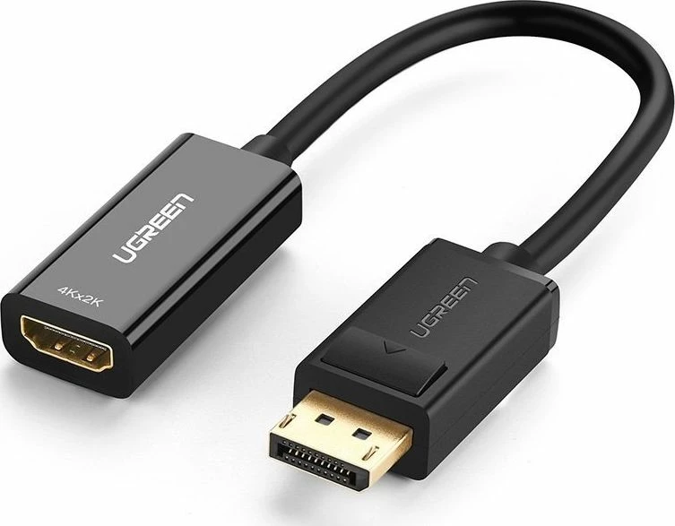 Adapter DisplayPort në HDMI Ugreen 40362 4K/2K Plug & Play, zi/argjend