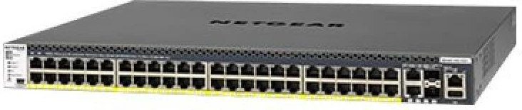Switch, Netgear, ProSAFE M4300-52G-PoE+ GSM4352PB-100NES, 48 porta PoE+, uplink 10G, i grumbullueshëm