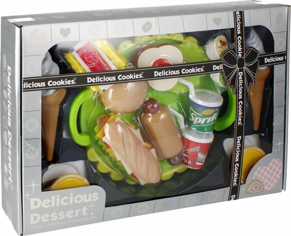 Set kuzhine lodër Mega Creative Fast Food 45x30x8 cm, jeshile