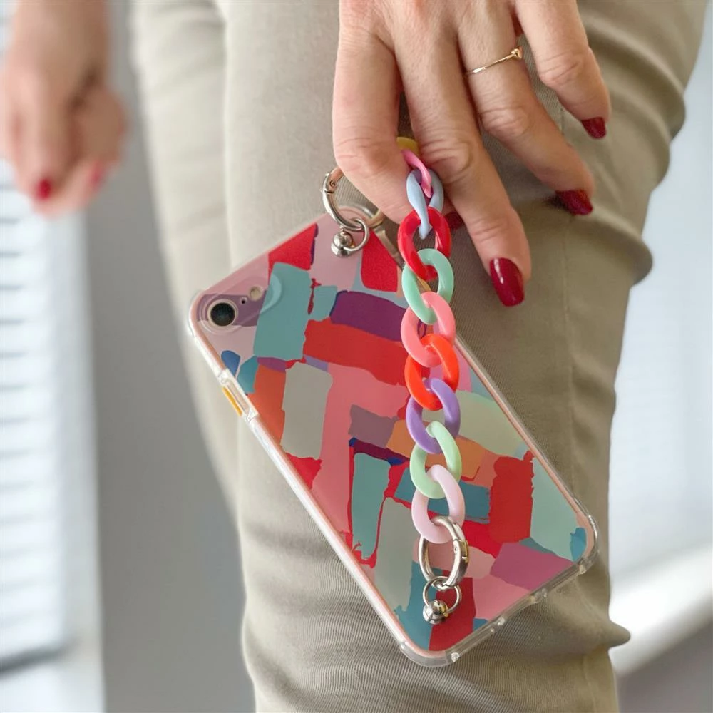 Mbështjellës Hurtel Color Chain Case për Samsung Galaxy A42 5G, me varëse, shumëngjyrësh