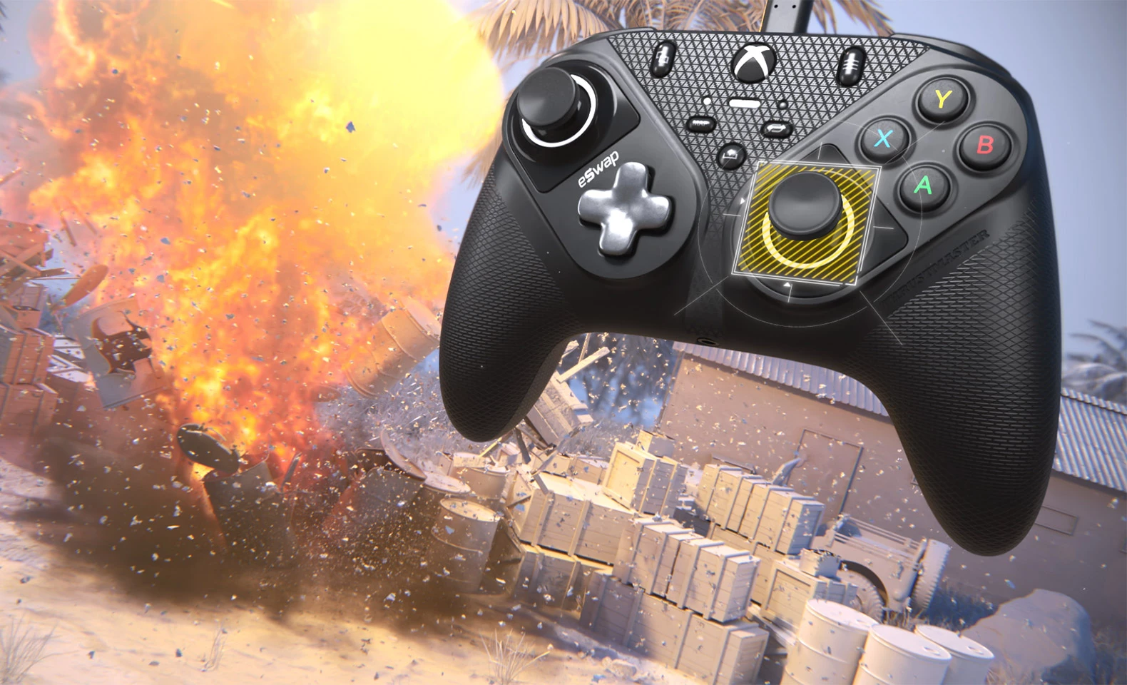 Kontroller loje Thrustmaster ESWAP S Pro, USB-C me kabllo, për Xbox Series X|S/Xbox One/PC (Windows 10/11), i zi