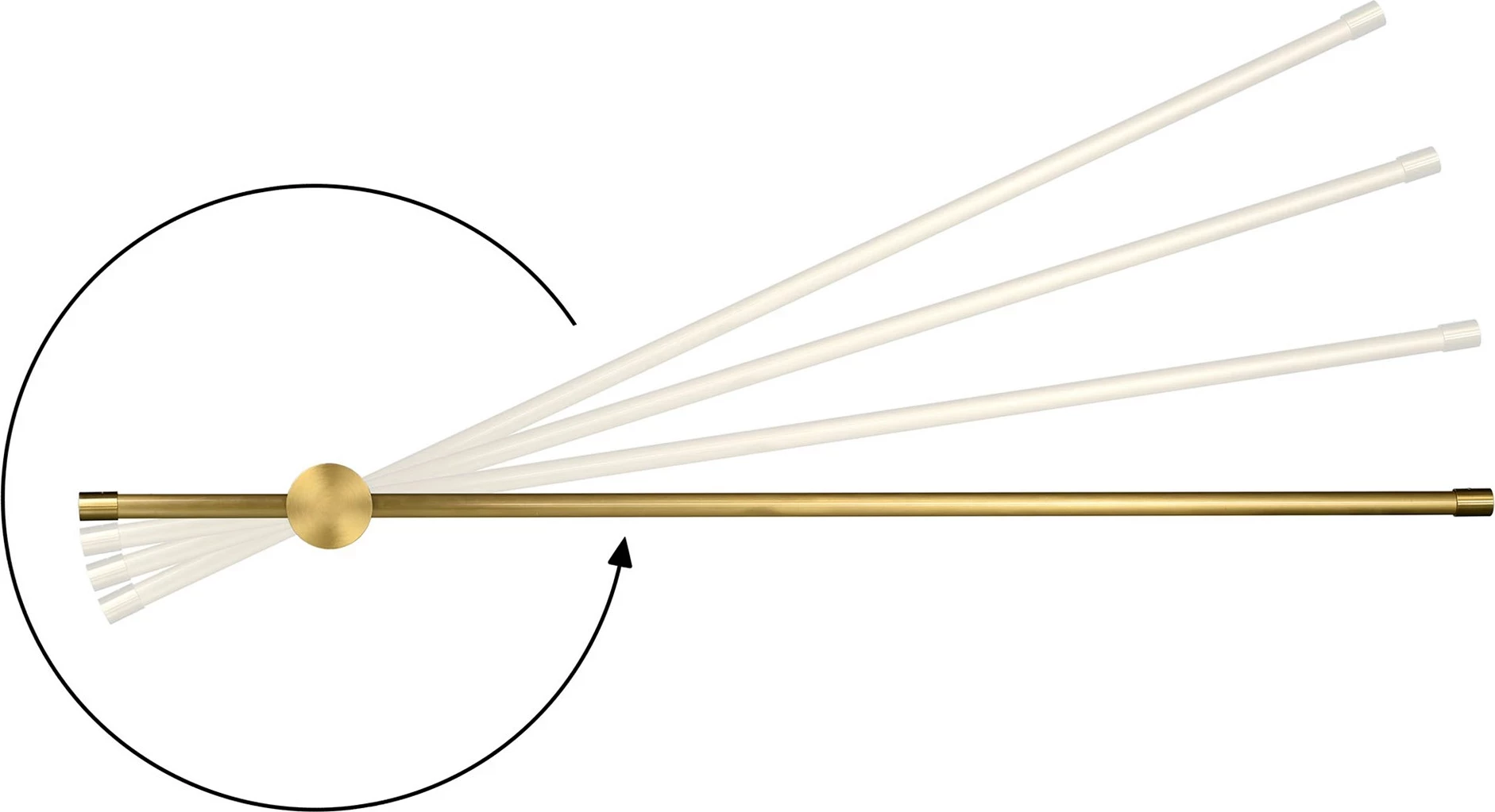 Llambë muri Activejet AJE-HILTON, LED, Patina