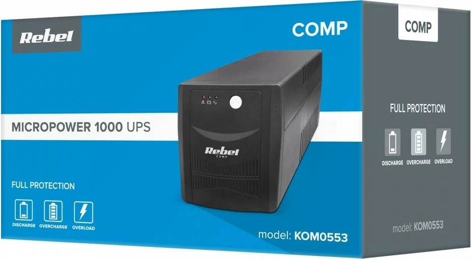 UPS Rebel Micropower 1000, 1000VA/600W, Tower, i zi