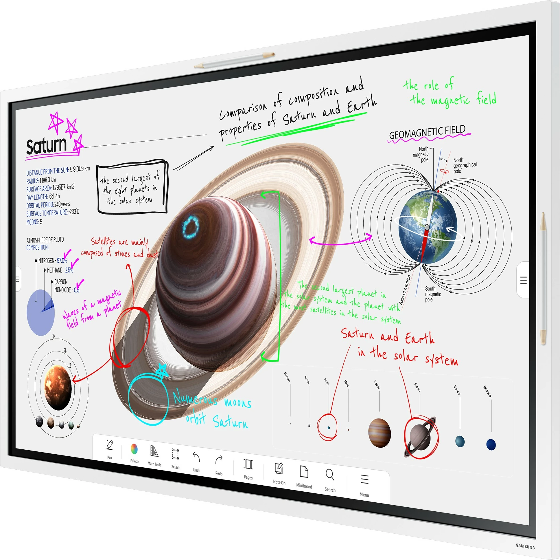 Ekran interaktiv Samsung WM55B, 55", 4K Ultra HD, i bardhë